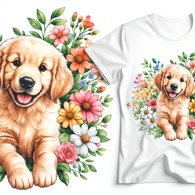Adorable Pet Lover Design - Dog & Cat T-Shirt